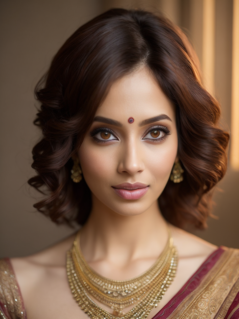 premium-free-ai-images-young-north-indian-girl-in-saree-christina