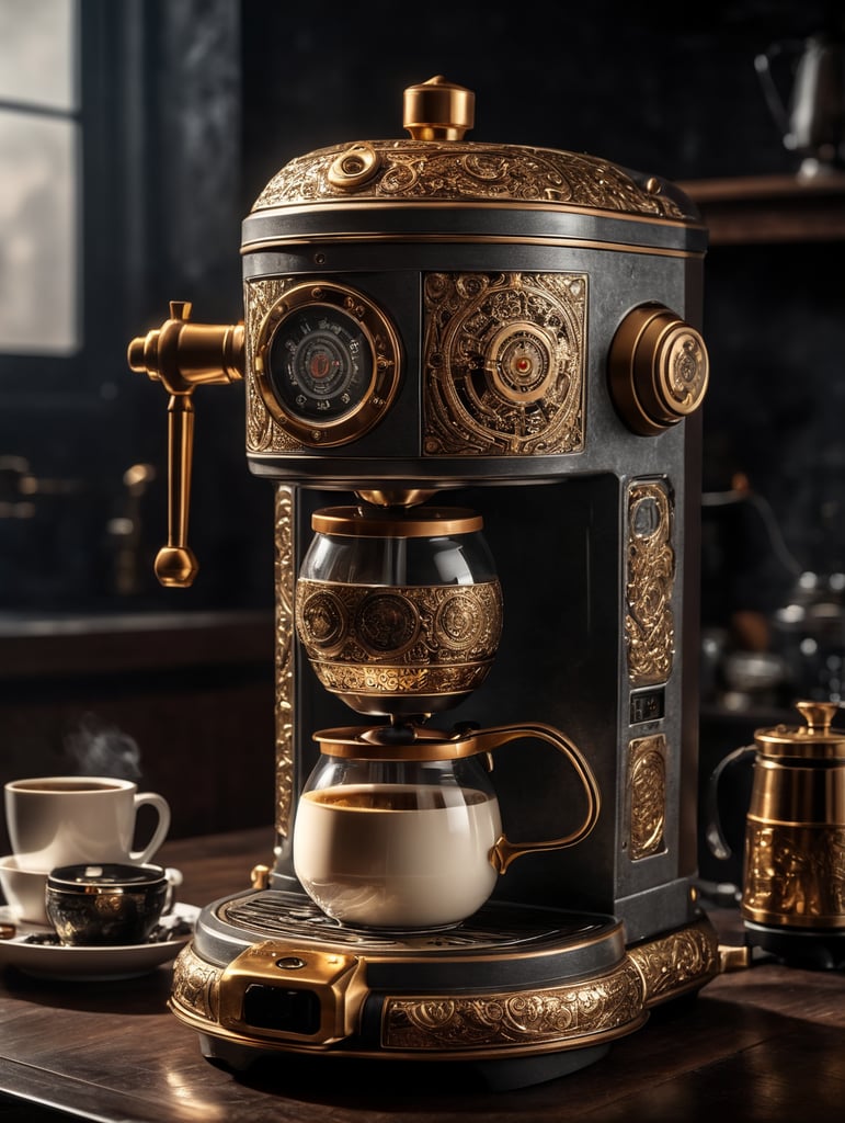 Steampunk 2025 espresso machine