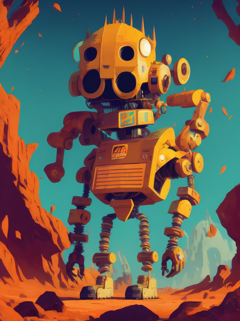 Premium Free ai Images | cartoon style photo of huge savage skelton ...