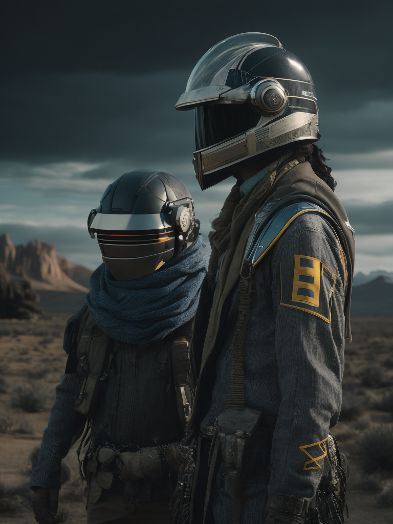 Lumenor AI Image Generation - daft punk in native american style ...