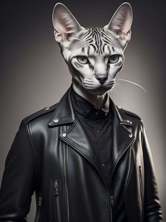 Cat in clearance a leather jacket