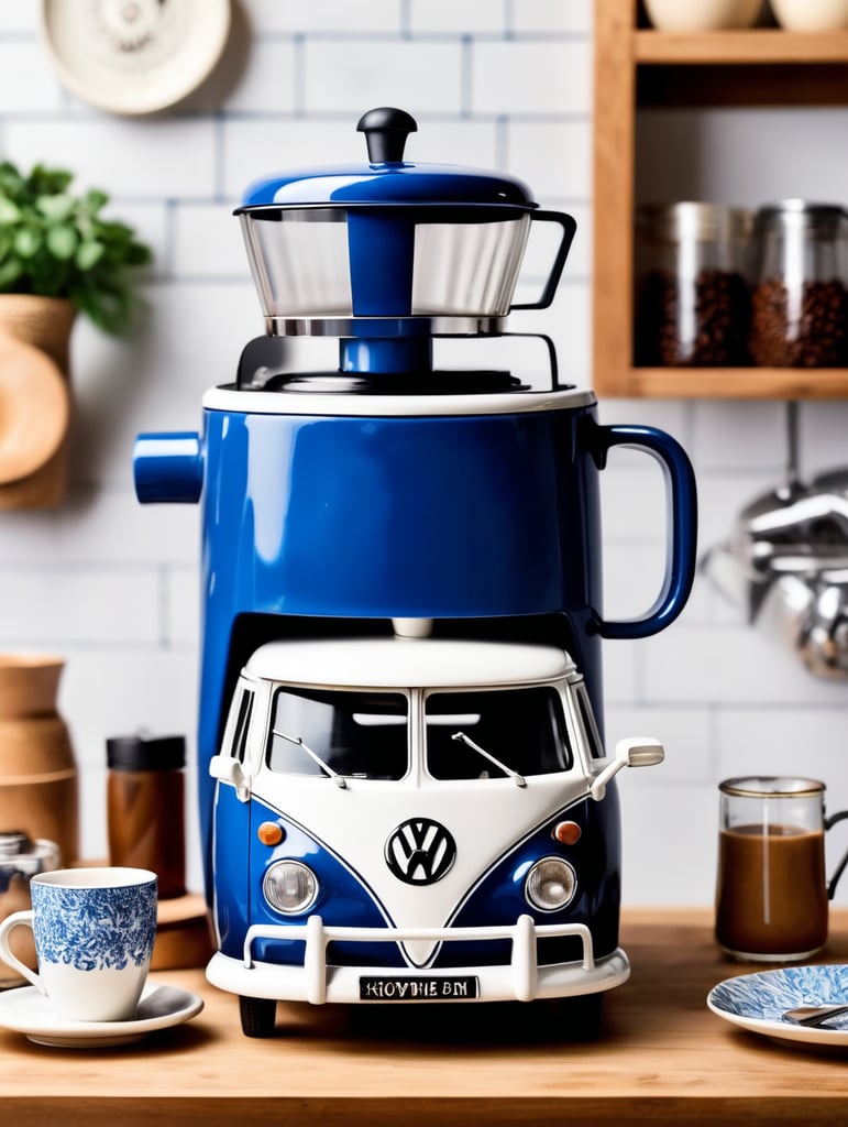 A Blue Old Fashion Coffee Maker Stock Photo - Image of food, vintage:  115261840