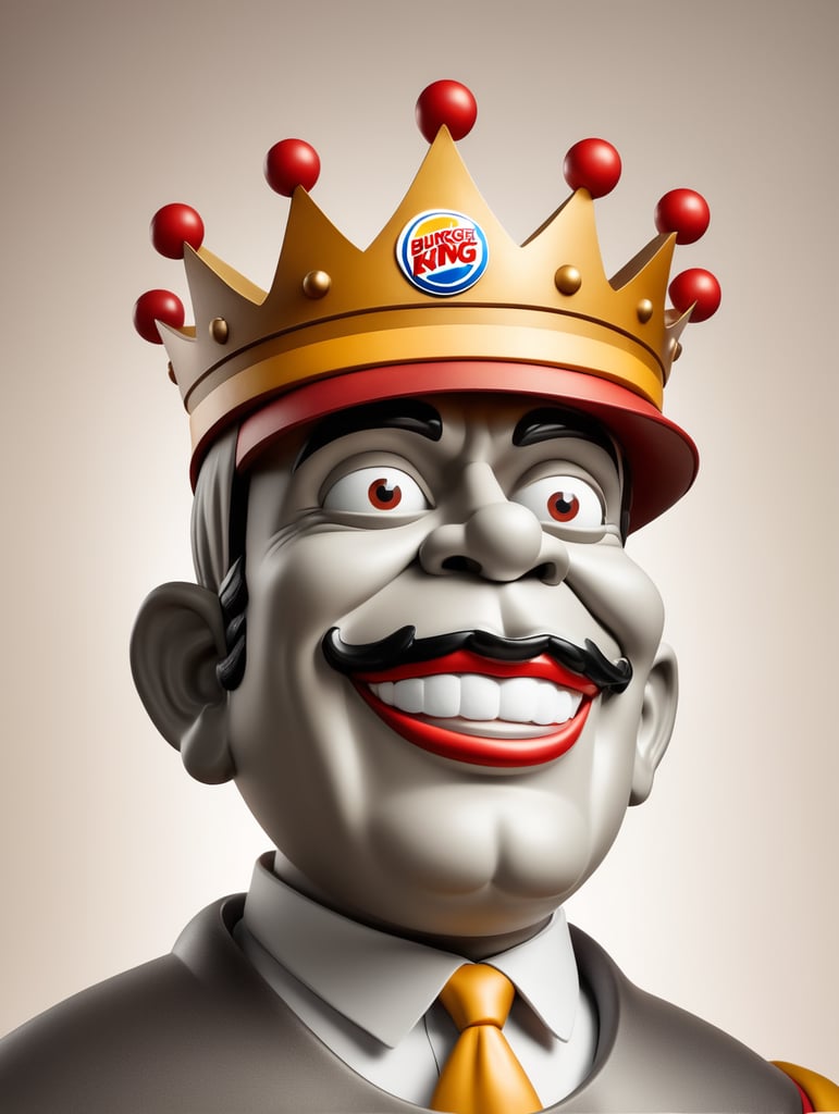 Premium Free ai Images the burger king mascot