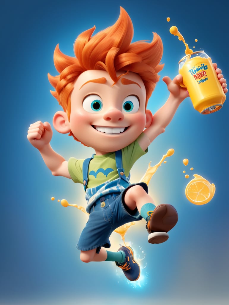 Premium Free ai Images ginger disney pixar style teen boy with braces