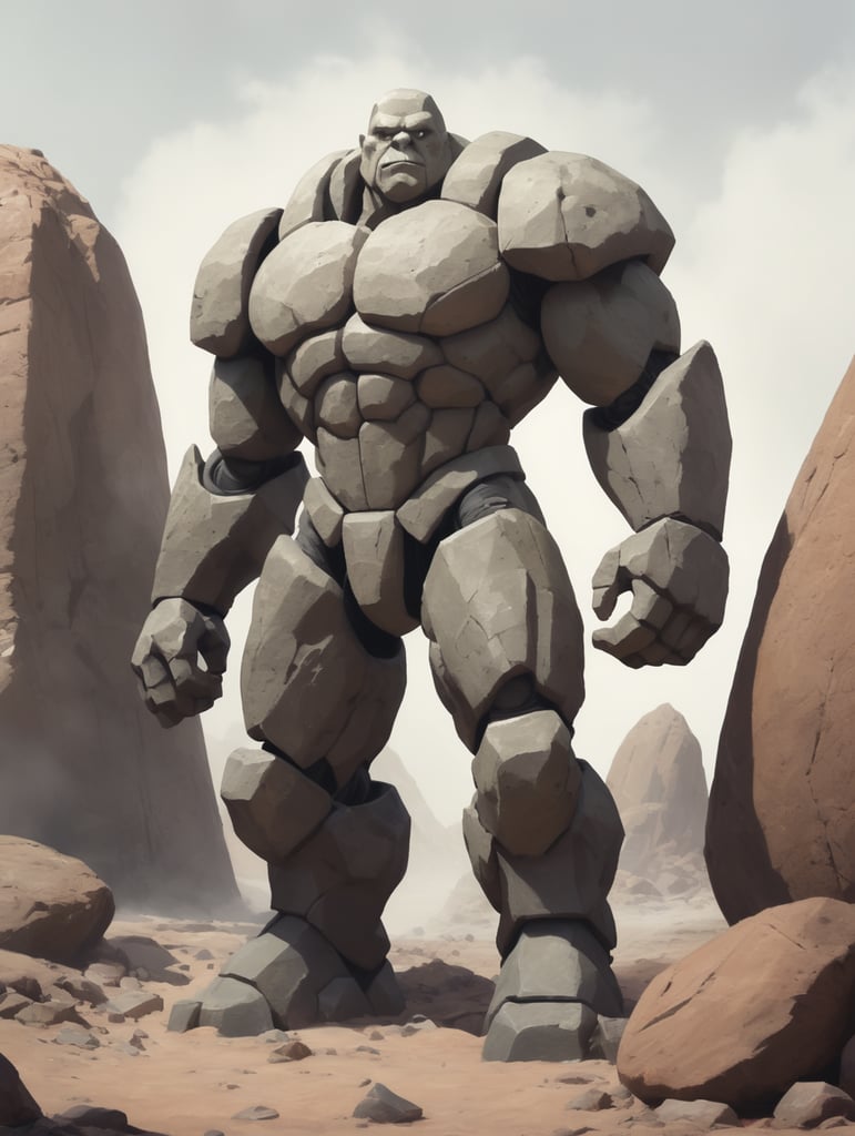 Premium Free ai Images | golem rock