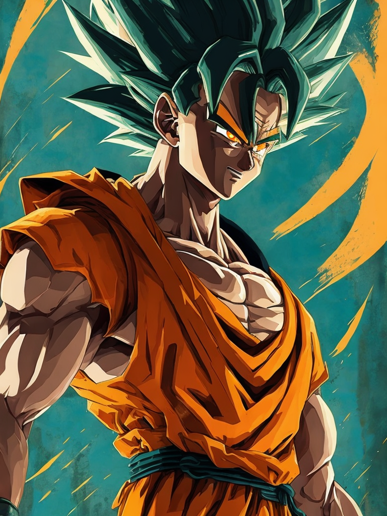 premium-free-ai-images-goku-mid-dragon-ball-characters-drawing