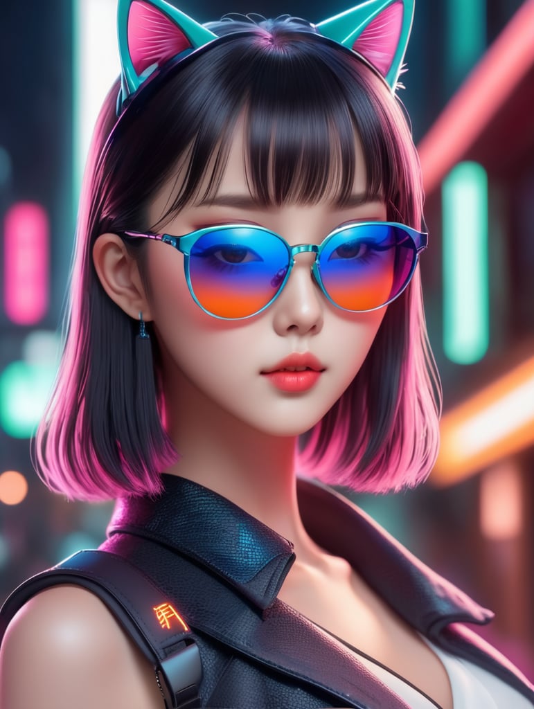 Premium AI Image  anime girl character AI generated