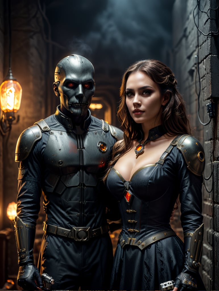 Premium Free ai Images spooktacular creations couple plug and socket