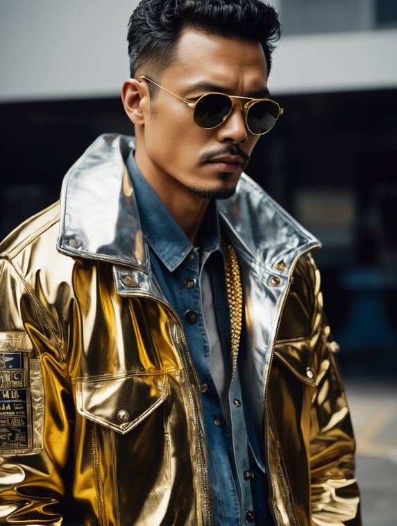 Gold and deals silver jacket