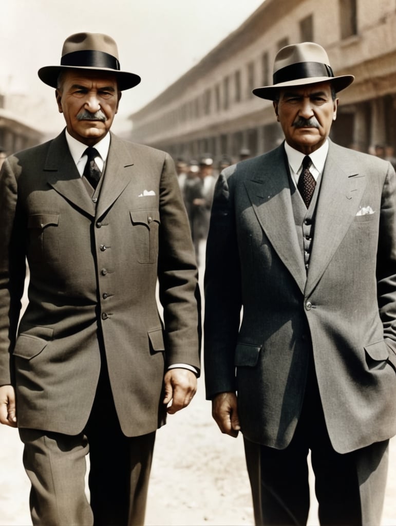 Premium Free ai Images | mehmet esat bulkat ve mustafa kemal ataturk