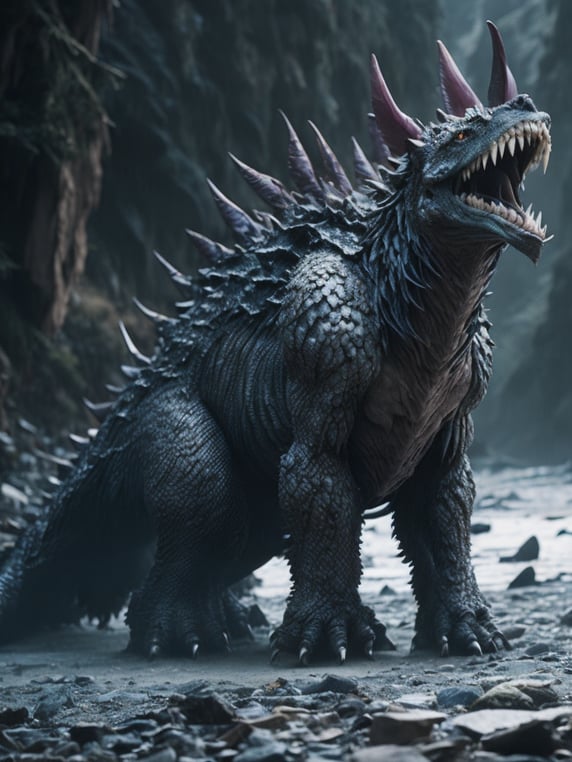 Premium Free ai Images | shimu the very first kaiju and origin of all ...
