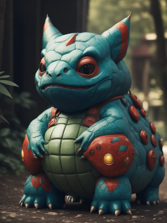 Premium Free ai Images | stylish bulbasaur in the style of vintage ...