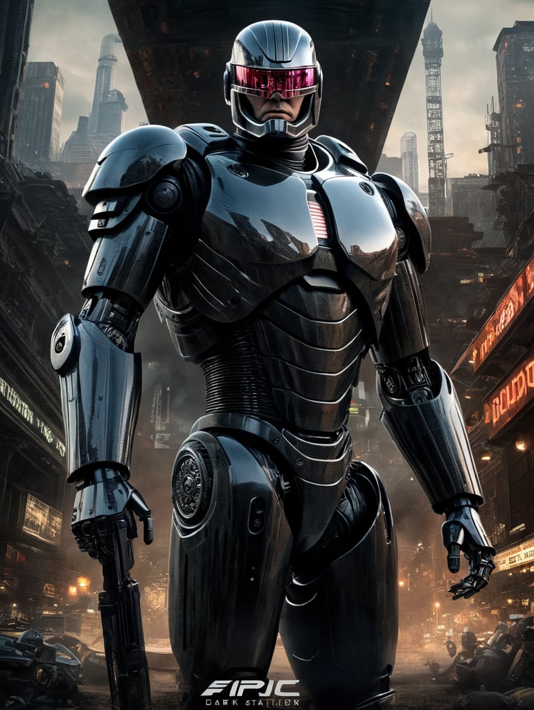 Premium Free ai Images | robocop movie poster