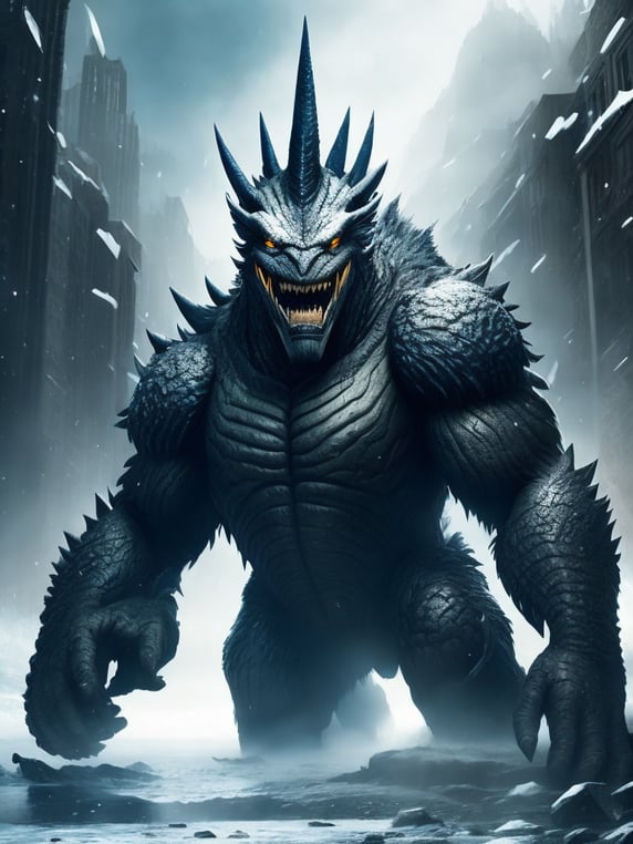 Premium Free ai Images | shimu the very first kaiju and origin of all ...