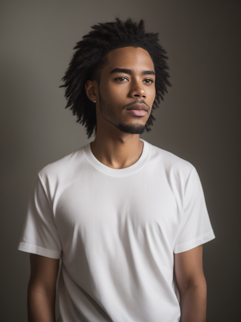 Lumenor AI Image Generation make me high definition mixed race man