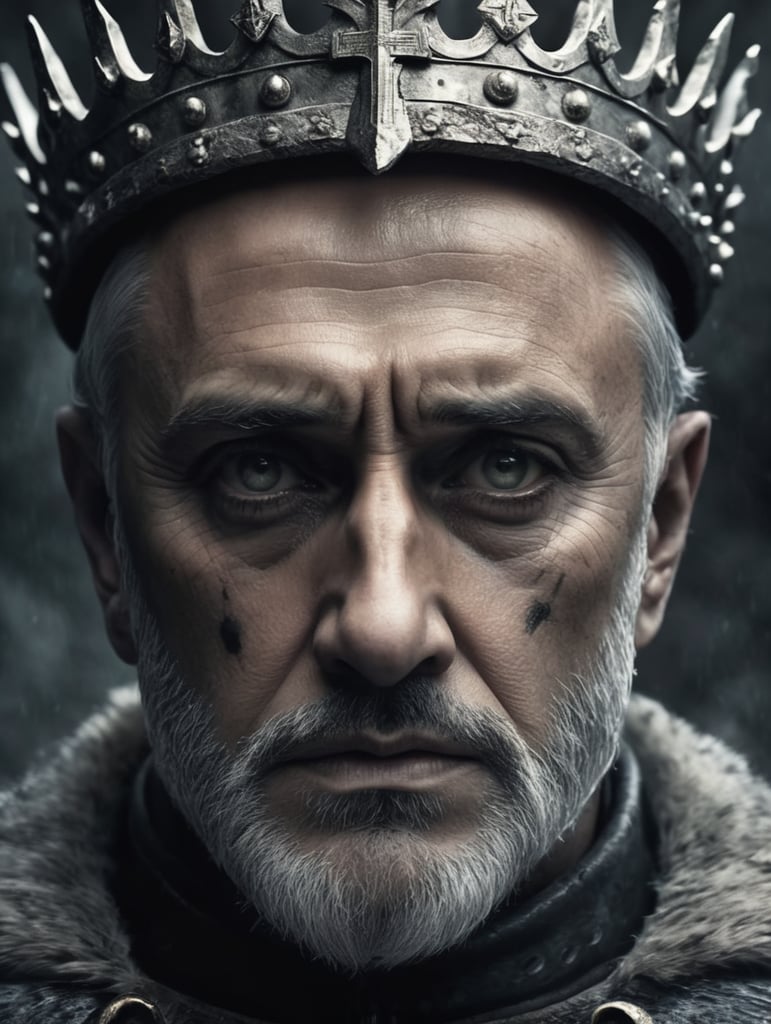 Premium Free ai Images portraying haunting or eerie aspect of king