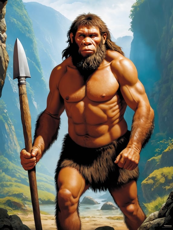 Premium Free ai Images | neanderthal