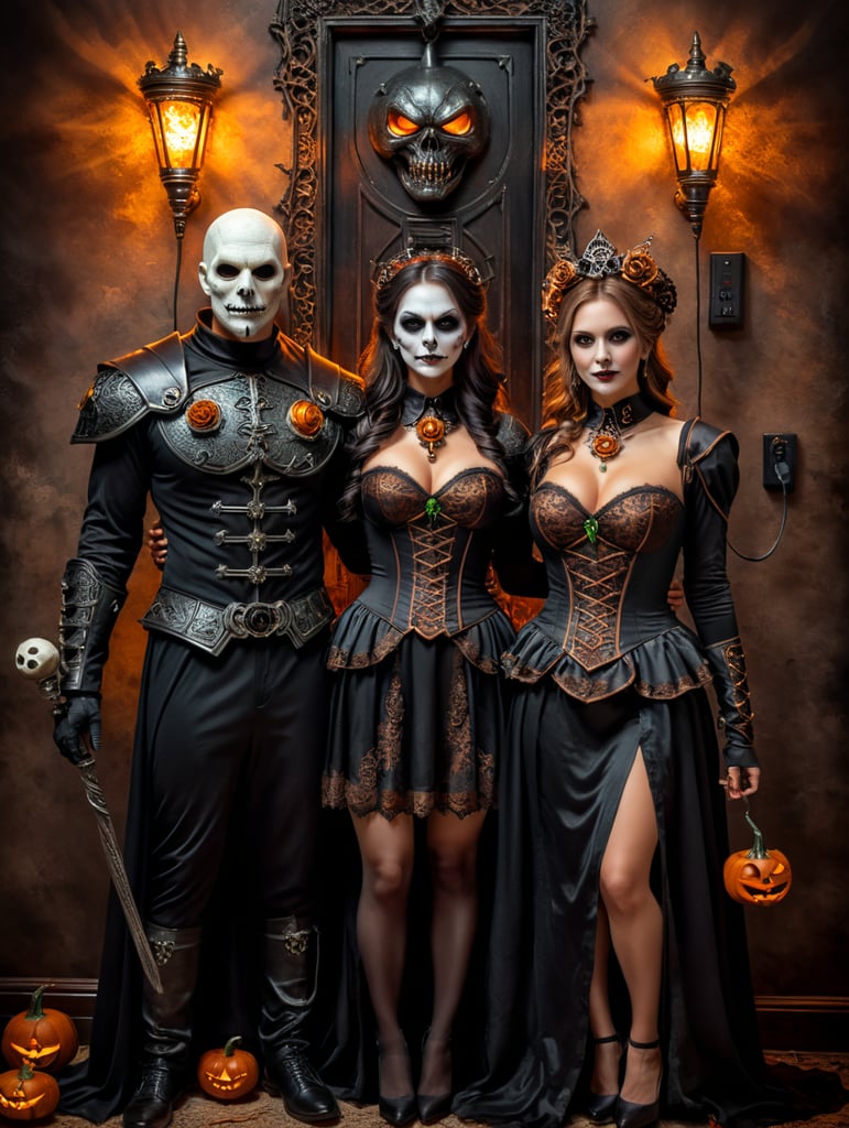 Premium Free ai Images spooktacular creations couple plug and socket