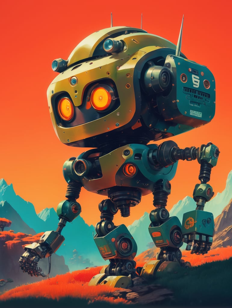 Premium Free ai Images | cartoon style photo of huge savage emopunk ...