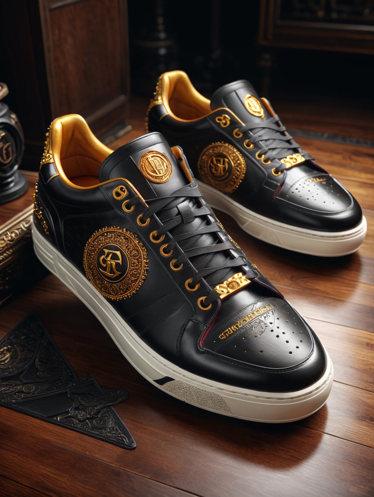 Premium Free ai Images | luxury sneaker shoe with logo called divine
