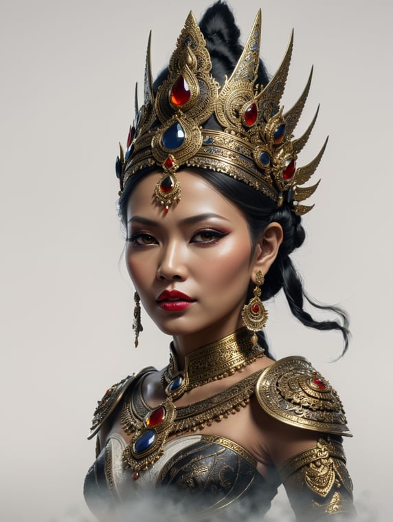 Premium Free ai Images | javanese kingdom queen