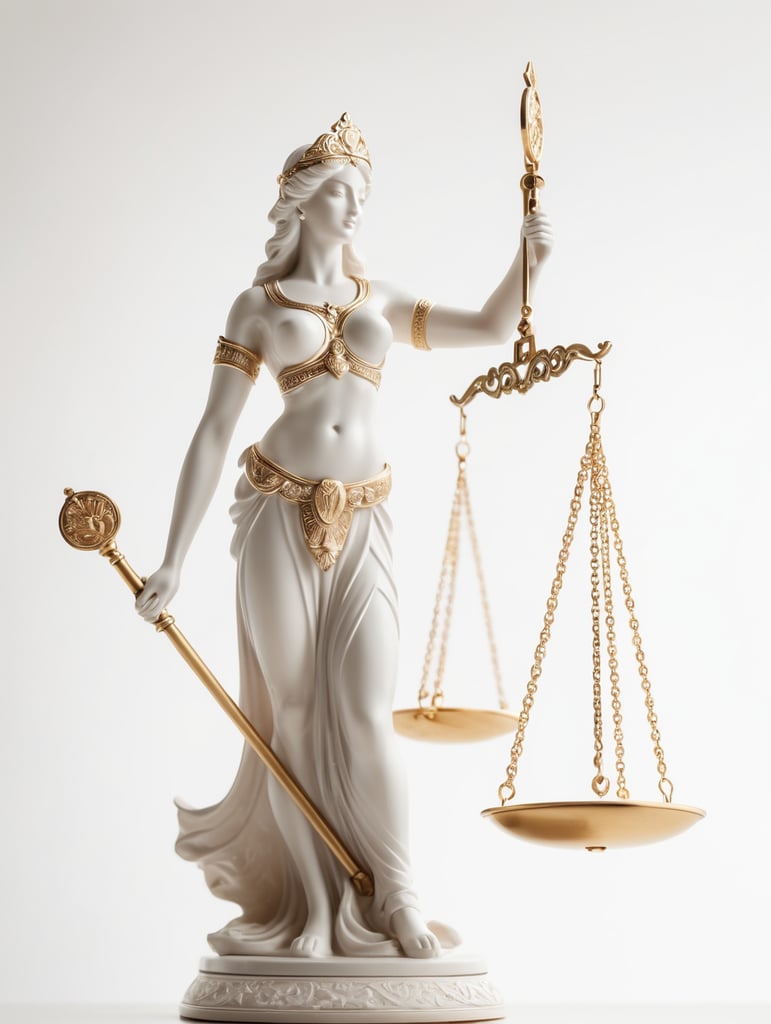 Premium Free ai Images justice goddess holding balance scales