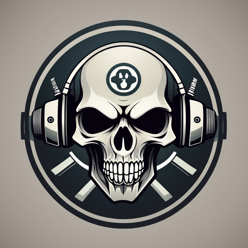 Premium Free ai Images | skull gaming logo vector image