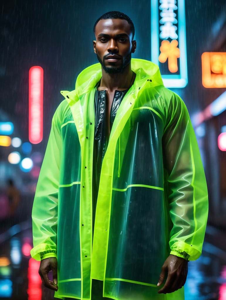 Translucent raincoat store