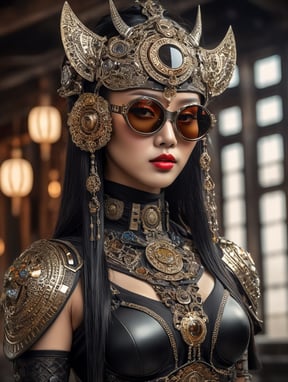 Premium Free ai Images | jeweled mask solarpunk travaler futuristic ...