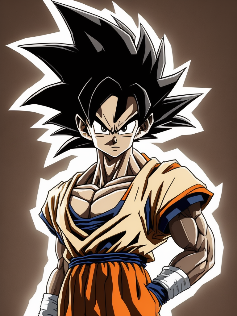 Goku Mid - Dragon Ball Z Characters Drawing