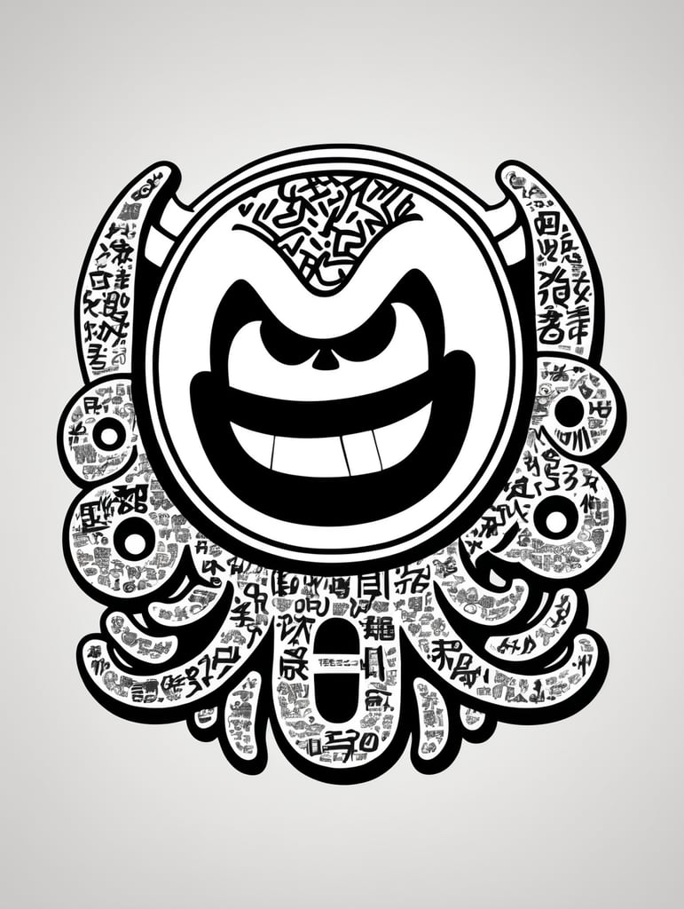Premium Free ai Images keith harring style japanese bape