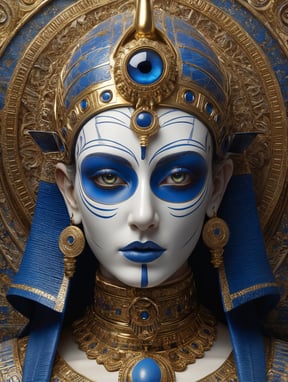 Premium Free ai Images | mythology goddess creature with tutankhamen ...