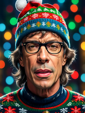 Premium Free ai Images | mick jagger wearing an brightly patterned ugly ...