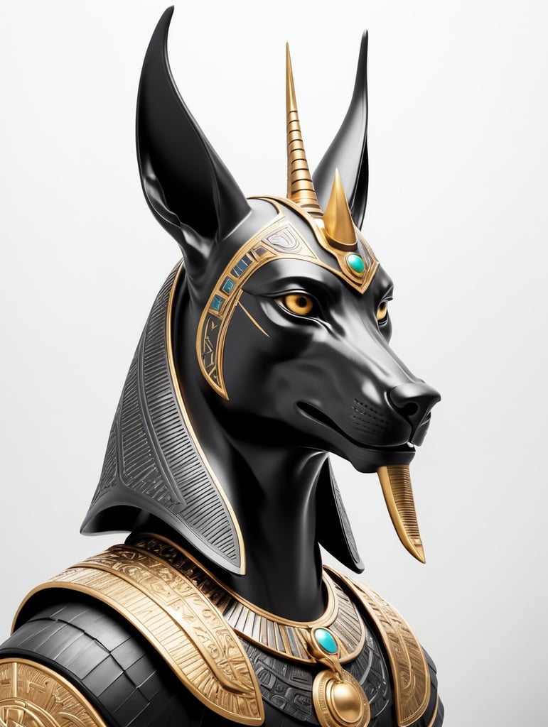 Premium Free ai Images | egyptian god anubis dark style sharp on ...