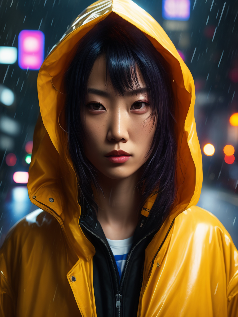 Premium Free ai Images portrait of kaori from akira wearing