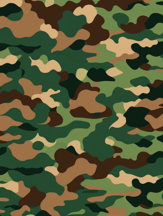 Premium Free ai Images | seamless camouflage pattern green and brown ...