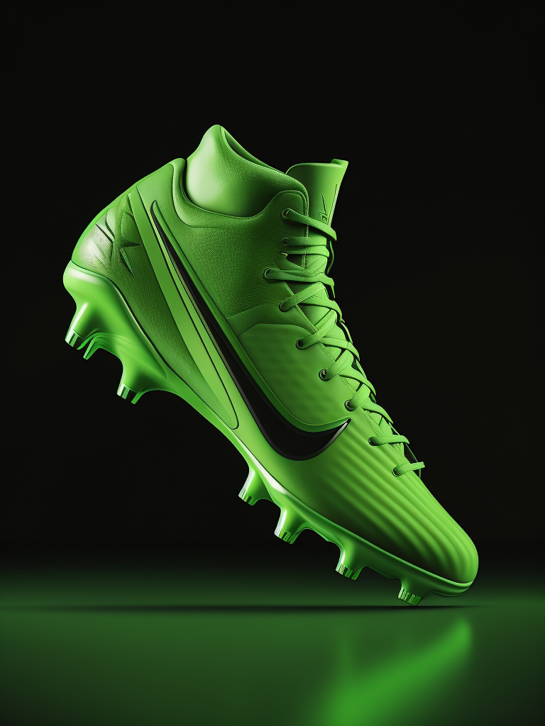 green football boots