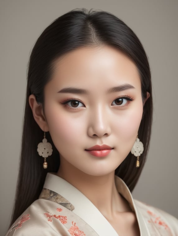 Premium Free ai Images cewek cantik bermuka cina