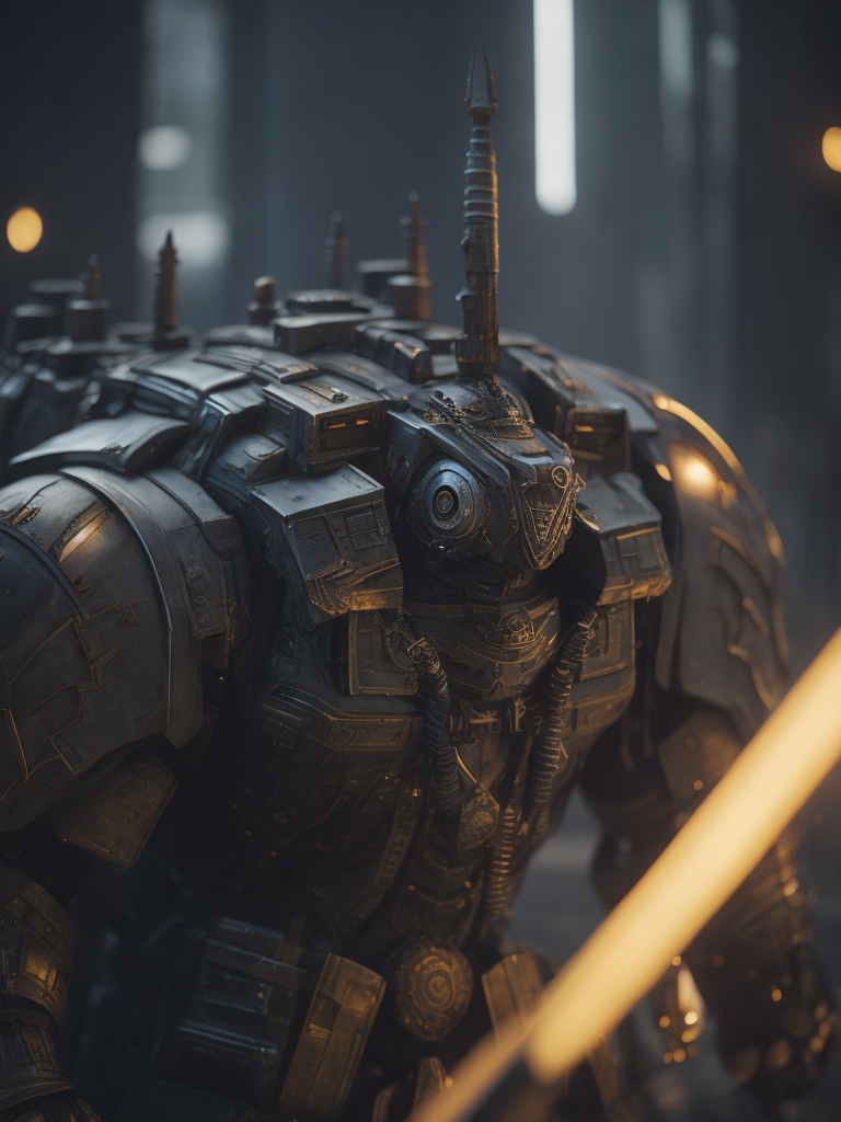 warhammer 40k Dreadnoughts, warhammer 40000, gothic theme, photorealistic, raytracing, Unreal Engine, Cinematic, Ultra Wide Angle, Depth of Field, hyper detailed, crazy details, intricate details, Cinematic, ((epic))