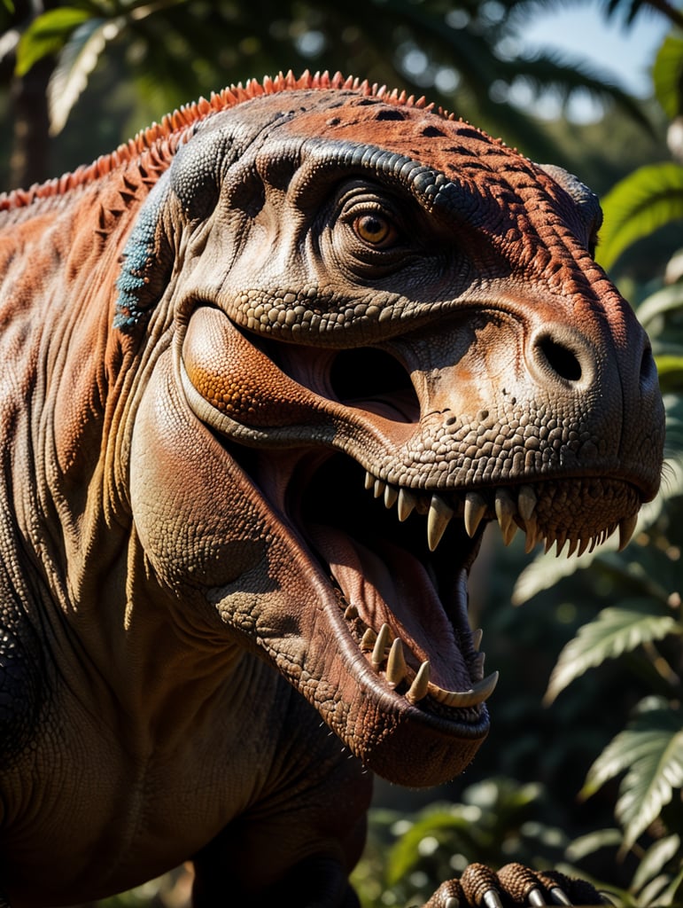 Premium Free ai Images | tyrannosaurus rex vibrant colors depth of ...