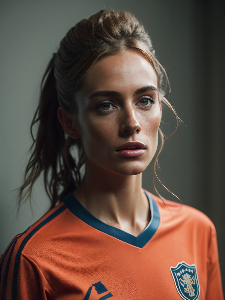 Lumenor AI Image Generation - portrait of women soccer player soccer ...