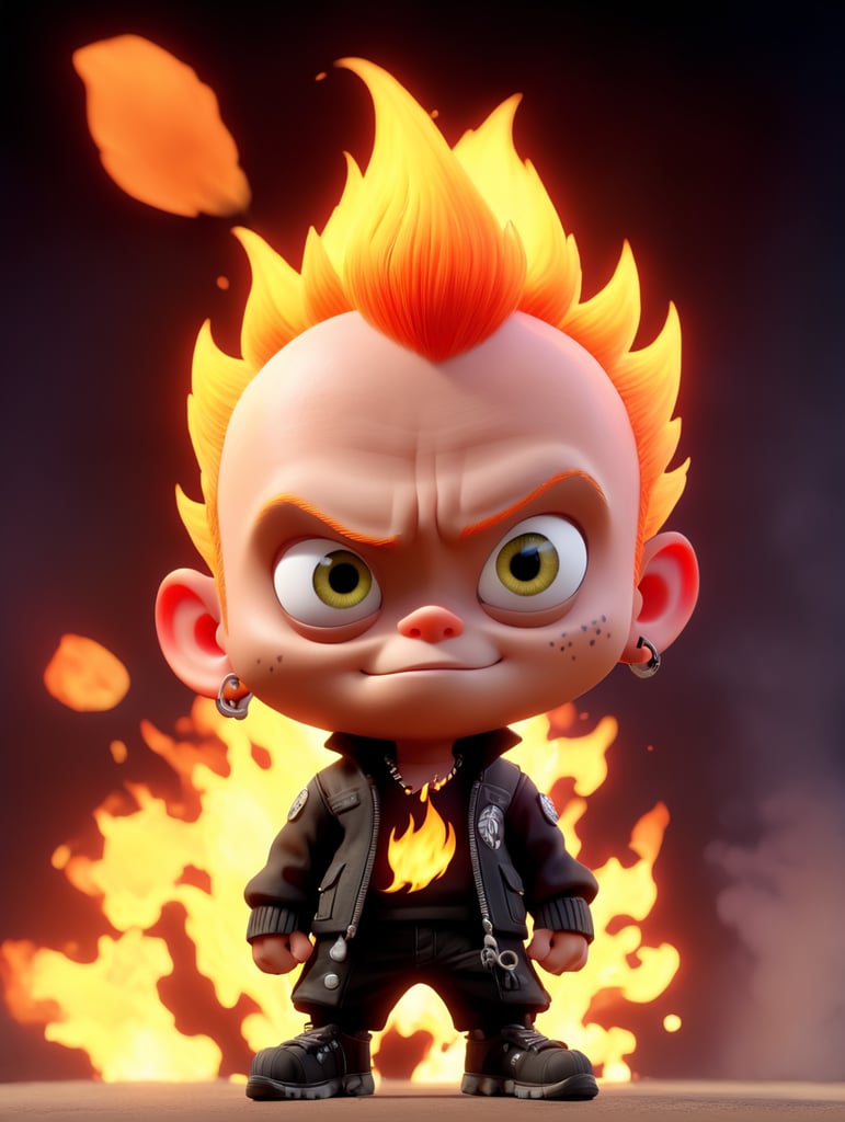 Premium Free ai Images keith flint the prodigy fire starter