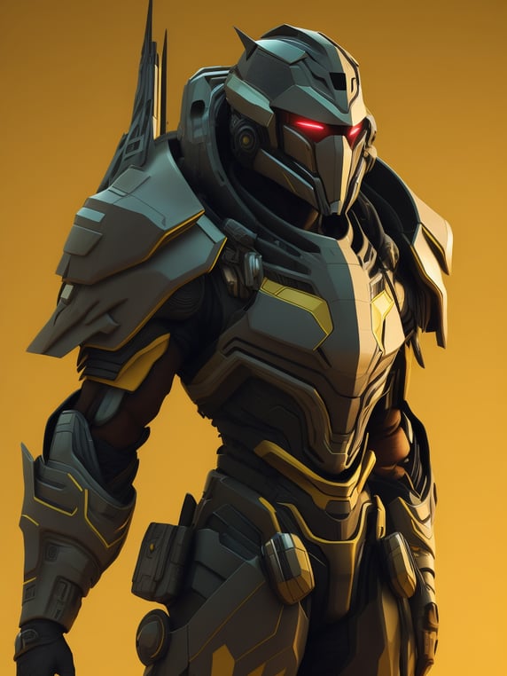 Premium Free ai Images | futuristic computer game illustrated character ...