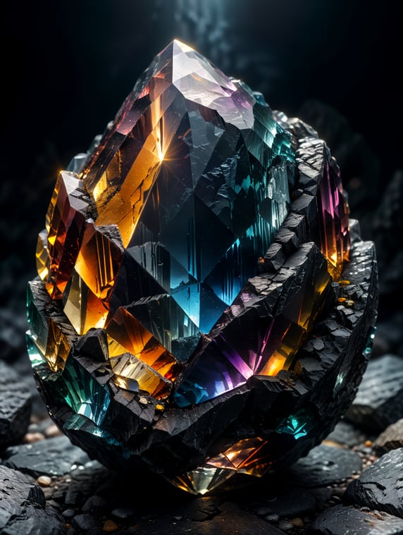 Premium Free ai Images | gem crystal sharp on details vibrance saturation