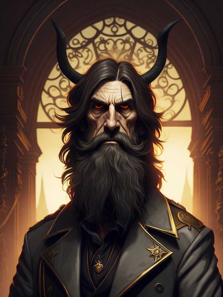 Premium Free ai Images | rasputin illustrated by skottie young
