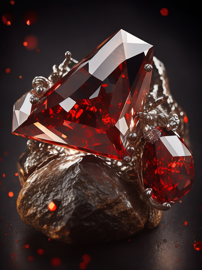 a red gem crystal