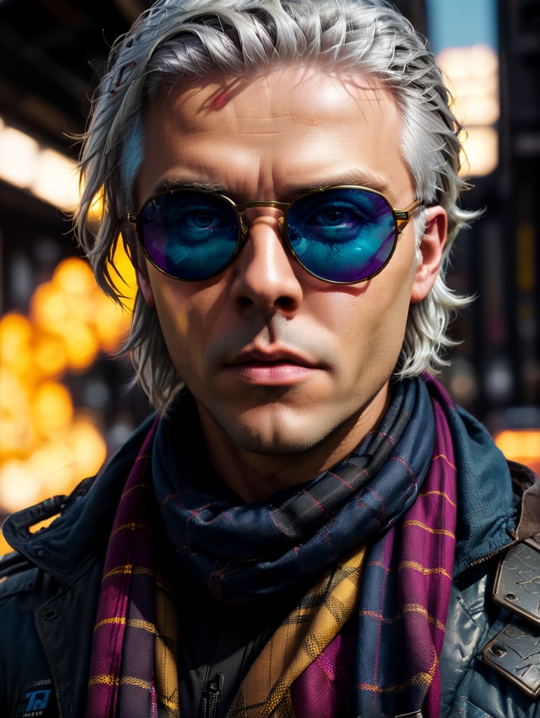 Blue top eyes sunglasses
