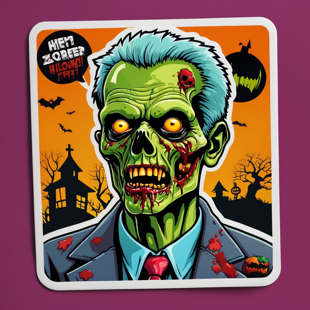 Premium AI Image  Halloween Sticker