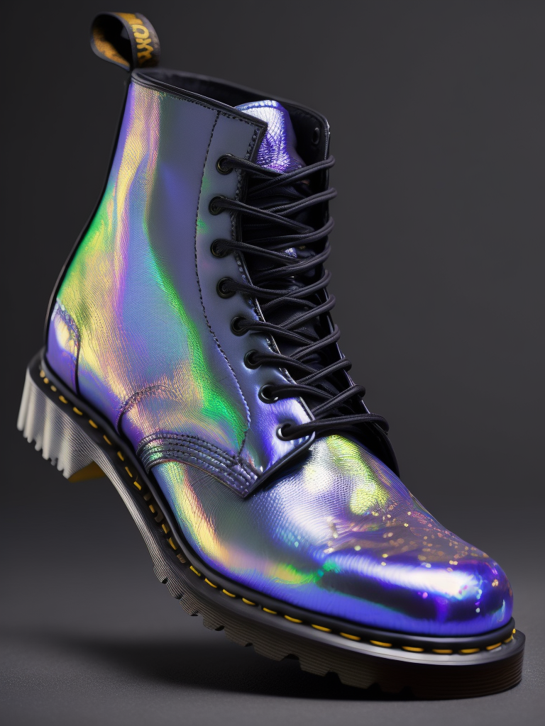 Premium Free ai Images made of iridescent foil holographic