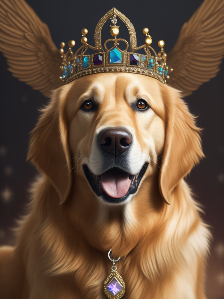 Premium Free ai Images female young golden retriever in memoji